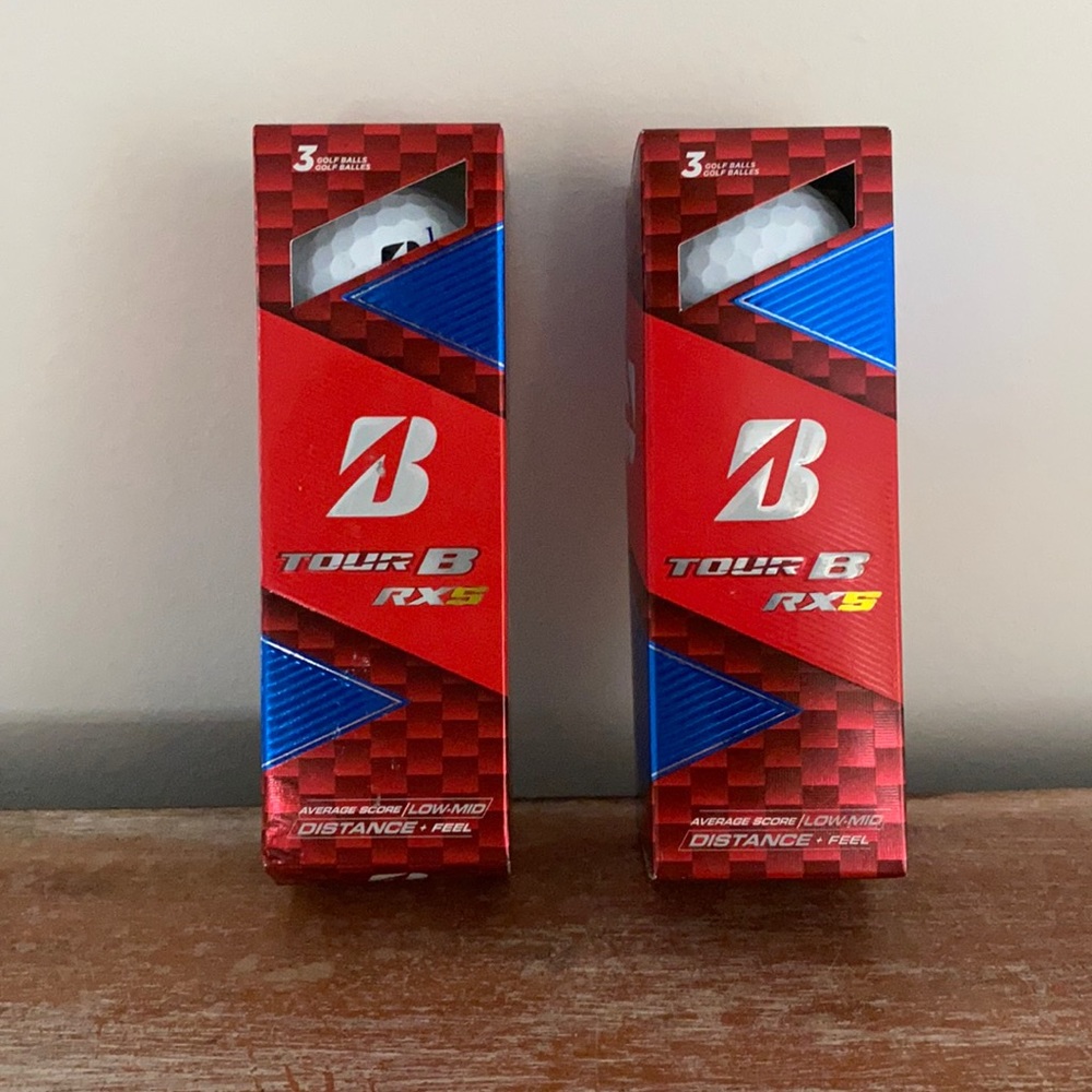 BRIDGESTONE 3-PACK TOUR B RX5 GOLF BALLS (2 PACKS)